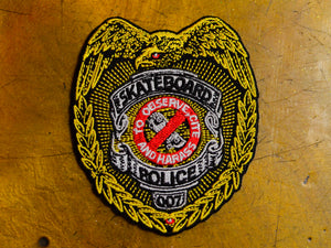 Skateboard Police Iron-on Patch