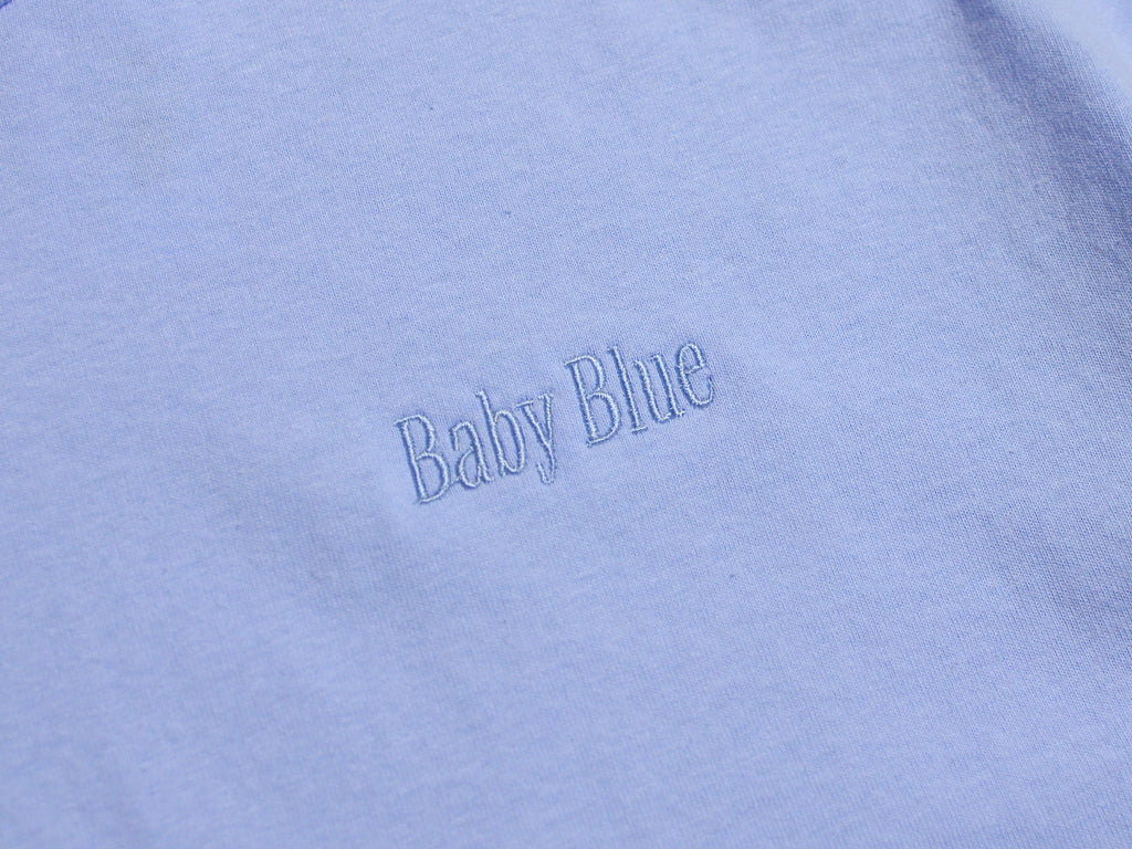 Baby Blue Embroidered T-Shirt