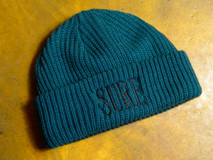 Crew Embroid Cable Beanie - Jade