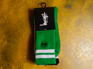 Men's Graffiti Sport Sock 3pk - Green / Black / White