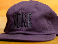 Crew Embroid 6 Panel Cap - Plum