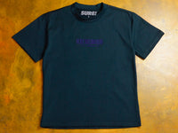 Little Lonsdale St. Heavyweight Embroidered T-Shirt - Pine Green / Navy