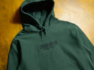 Little Lonsdale St. Embroidered Super Heavyweight Reverse Weave Hooded Fleece - Alpine Green