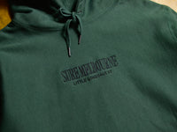 Little Lonsdale St. Embroidered Super Heavyweight Reverse Weave Hooded Fleece - Alpine Green