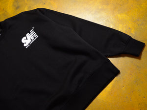 SM Crewneck Fleece - Black / White