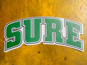 Large Pea Ess Sea Sticker - Green