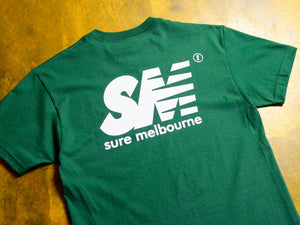SM T-Shirt - Forest Green / White