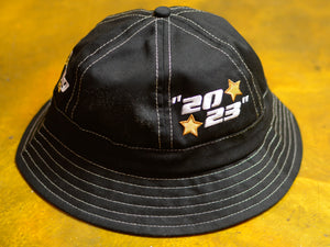 Emblem 6 Panel Bucket Hat - Black