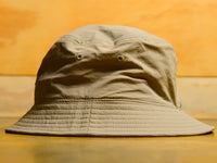 Crew Embroid Nylon Bucket Hat - Khaki