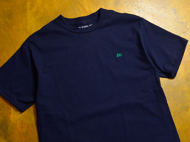 SM Micro Embroidered T-Shirt - Navy / Green