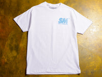 SM T-Shirt - White / Sky Blue