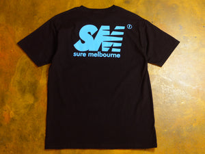 SM T-Shirt - Black / Cyan