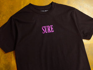 Crew T-Shirt - Black / Aubergine