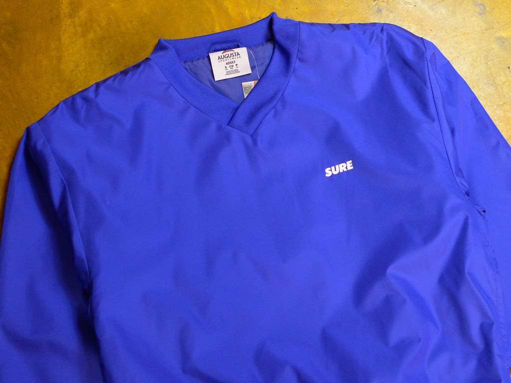 Banner V-Neck Micro Poly Windshirt - Royal Blue