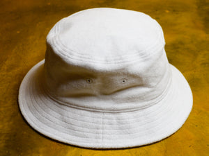 Crew Label Terry Bucket Hat  - White