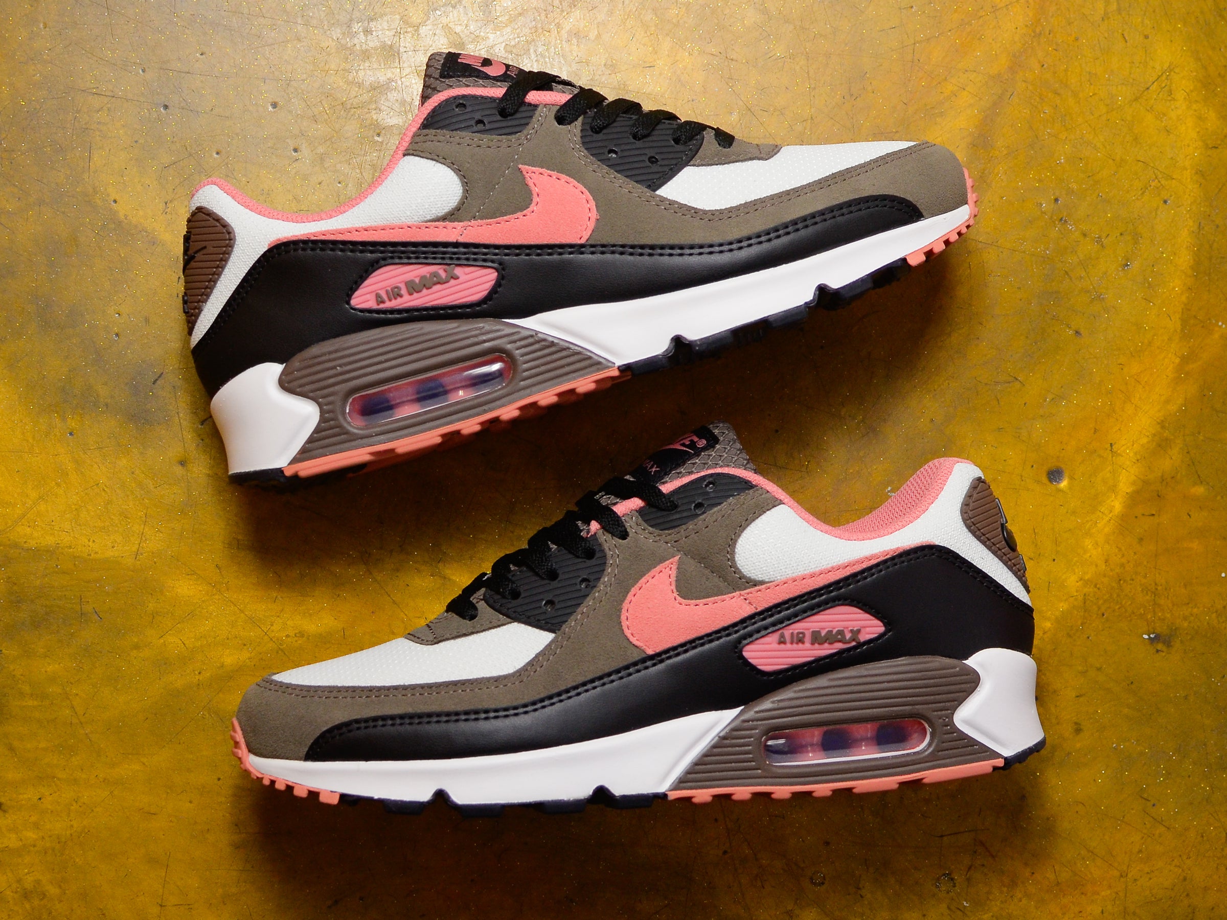 Air Max 90 - Summit White / Ironstone Black / Red – THE SURE STORE