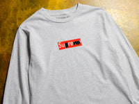 Sharpie Long Sleeve T-Shirt - Ash / Red