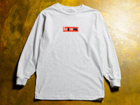 Sharpie Long Sleeve T-Shirt - Ash / Red