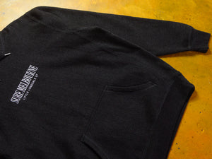 Little Lonsdale St. Embroidered Super Heavyweight Reverse Weave Hooded Fleece - Charcoal