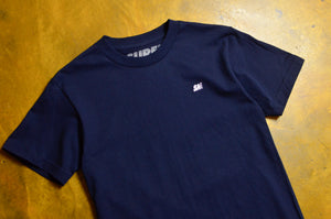 SM Micro Embroidered T-Shirt - Navy / White
