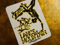 Lance Mountain Future Primitive Sticker - Yellow