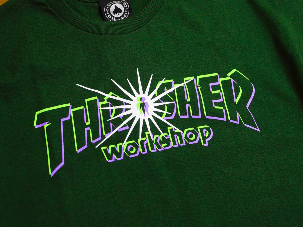 Thrasher x Alien Workshop Nova T-Shirt - Forest Green