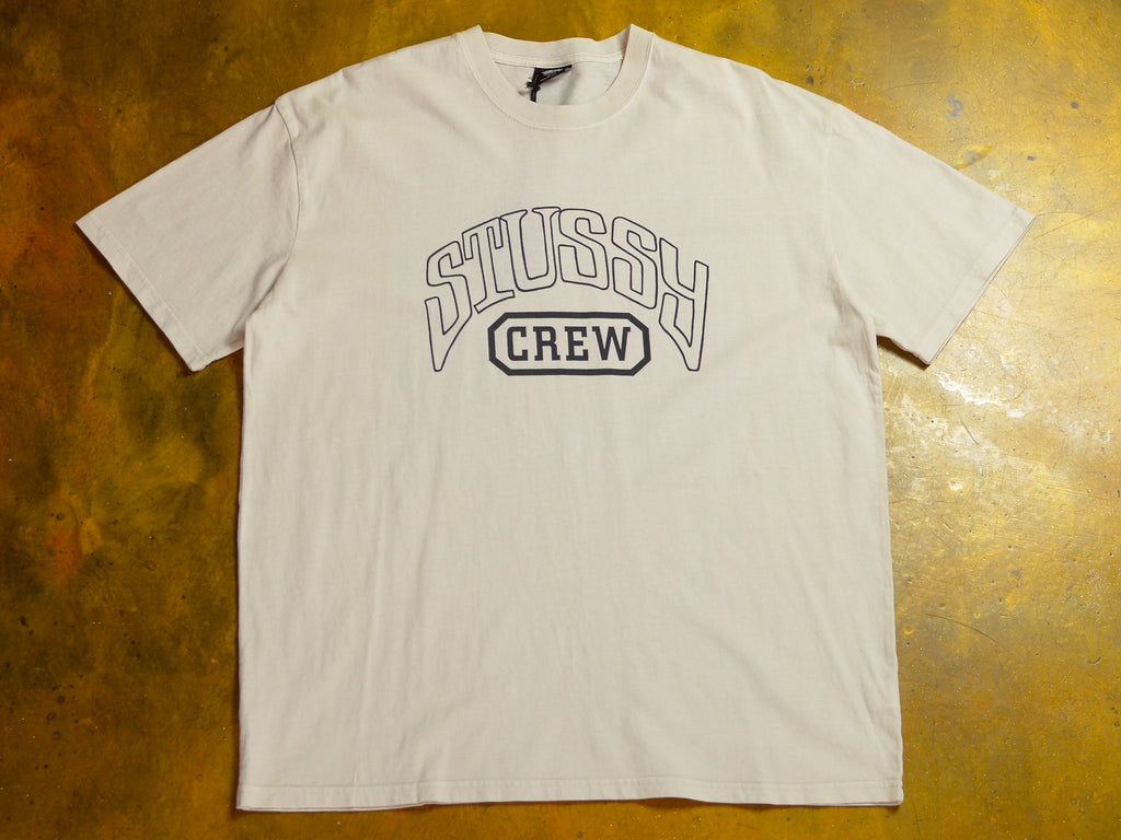 Stussy Crew T-Shirt - Washed White