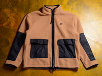 Nike Sportswear Sherpa FZ Jacket CZWN - Dark Driftwood / Black