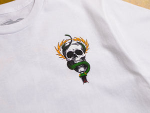 Mike McGill Skull & Snake T-Shirt - White
