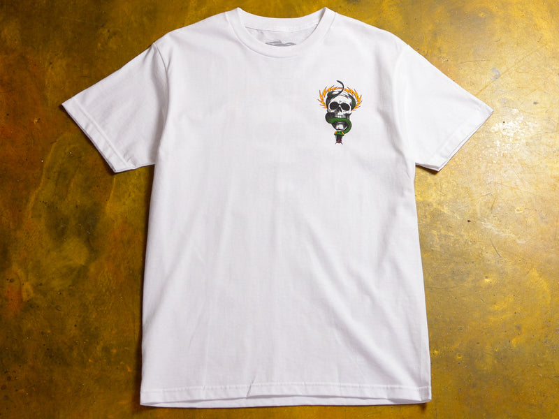 Mike McGill Skull & Snake T-Shirt - White