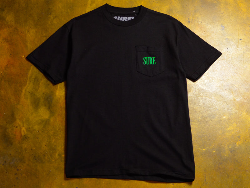 Crew Pocket T-Shirt - Black