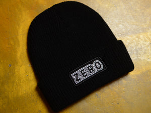 Zero Bold Patch Beanie - Black