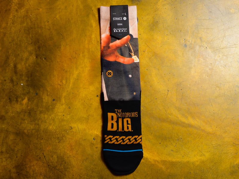 Biggie Smalls The King Of New York Sock - Black