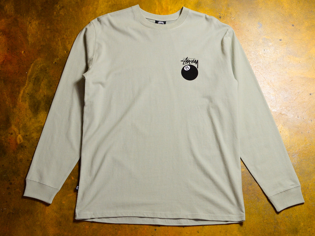 Solid 8 Ball Long Sleeve T-Shirt - Stone