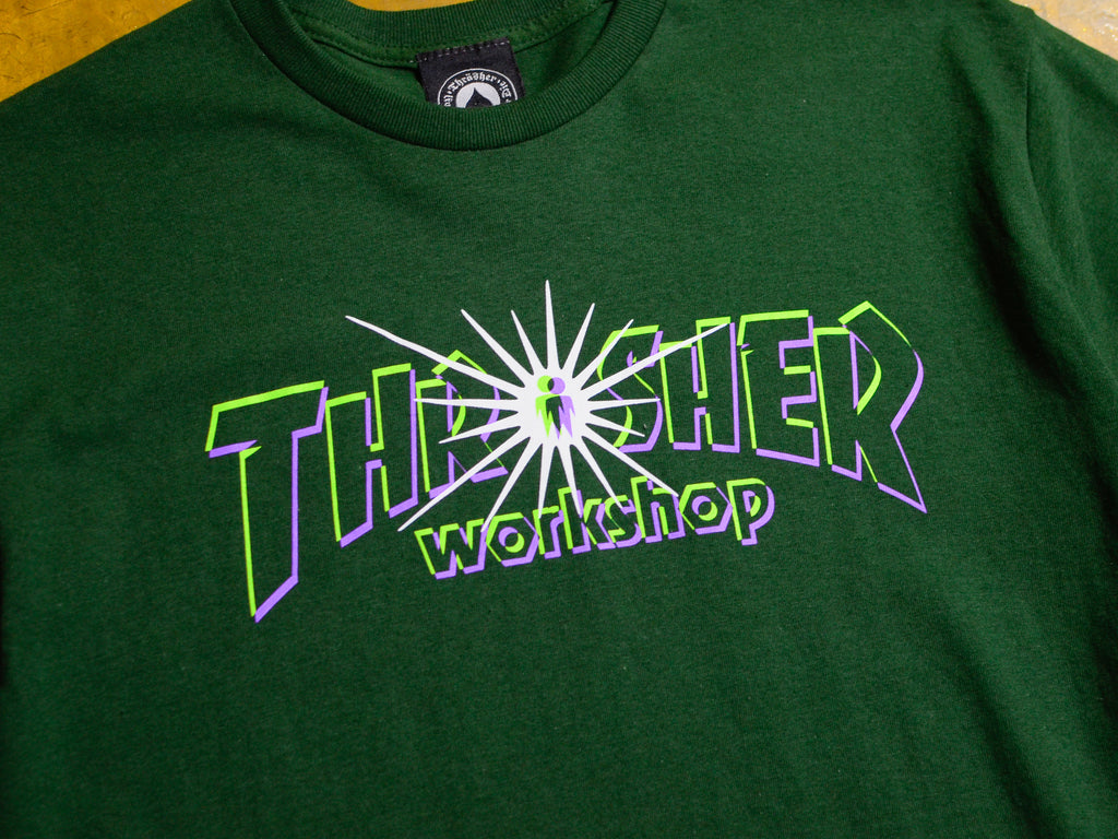 Thrasher x Alien Workshop Nova T-Shirt - Forest Green