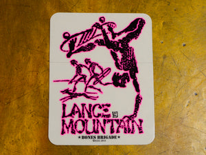 Lance Mountain Future Primitive Sticker - Pink