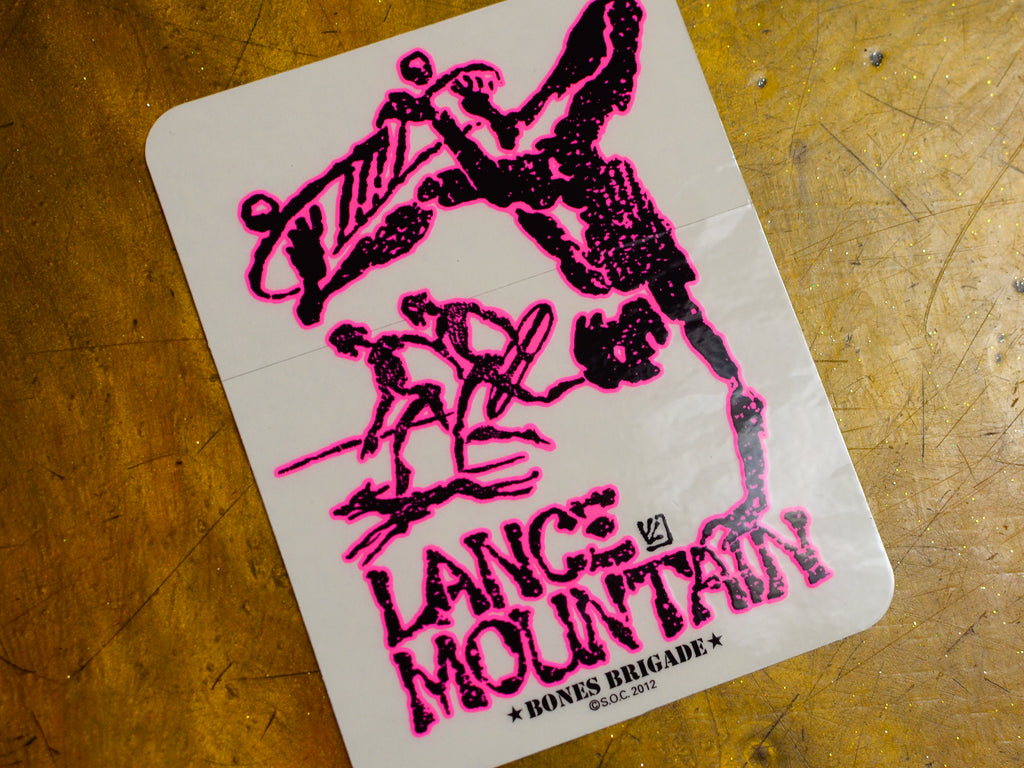 Lance Mountain Future Primitive Sticker - Pink