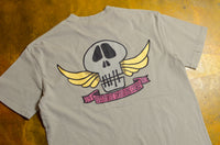 Skull Wings 50-50 T-Shirt - Pigment Stone