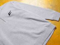 Droor SM Embroidered Half Zip Fleece - Grey Heather / Black