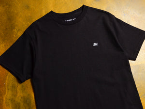 SM Micro Embroidered T-Shirt - Black / Grey