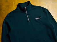Droor SM Embroidered Half Zip Fleece - Alpine Green / Black