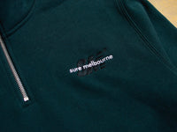 Droor SM Embroidered Half Zip Fleece - Alpine Green / Black
