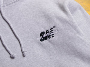Droor SM Embroidered Hooded Fleece - Grey Heather / Black