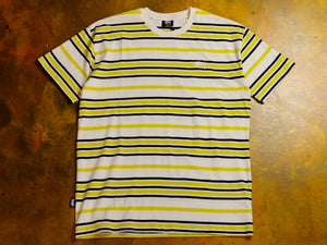 Alton Striped T-Shirt - White / Tan