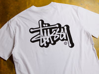 Solid Offset Graffiti T-Shirt - White
