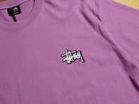 Solid Offset Graffiti T-Shirt - Orchid