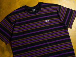 Alton Striped T-Shirt - Black / Purple