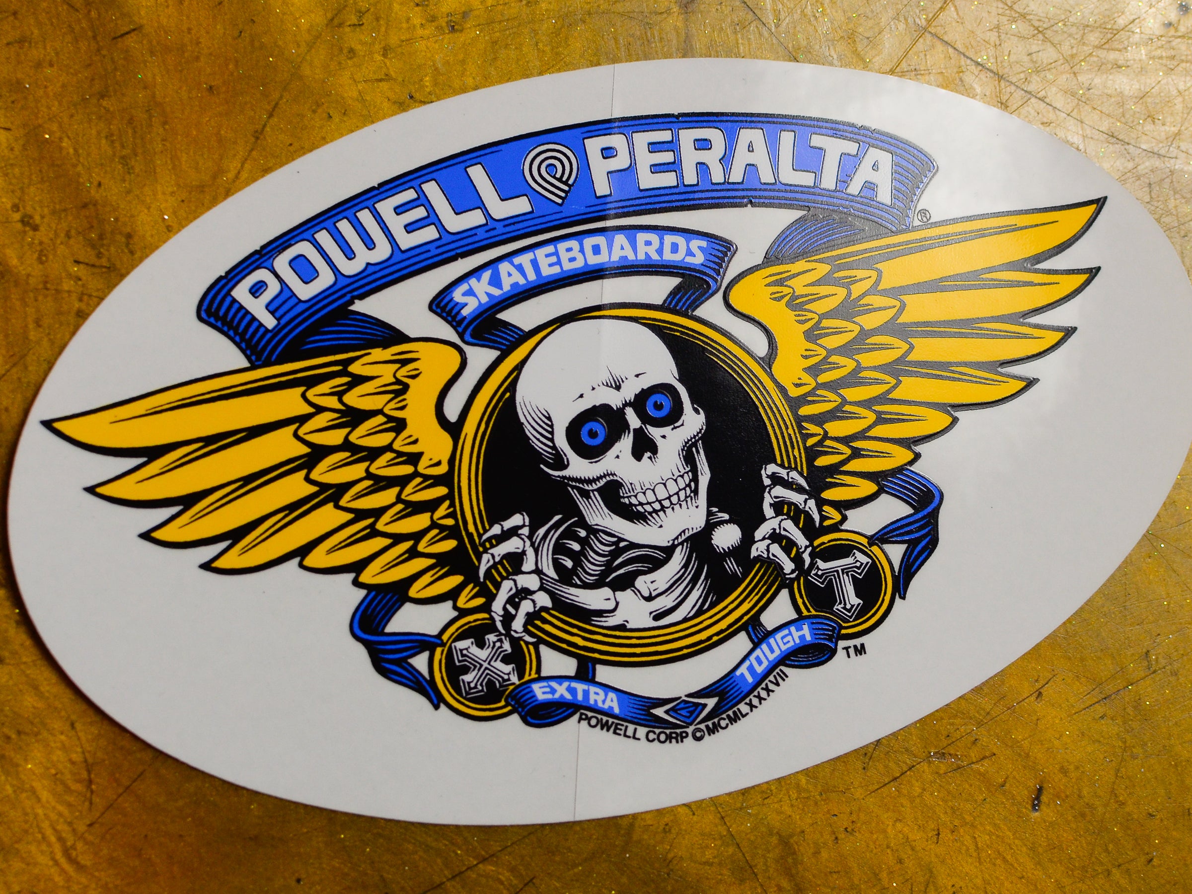Winged Ripper Sticker - Blue – THE SURE STORE