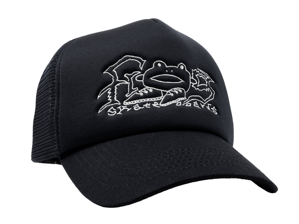 Big Shoes Frog Trucker Cap - Black