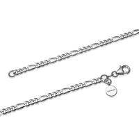 Jimmy Jump Sterling Silver 4 mm Wide Figaro Chain - 55 cm